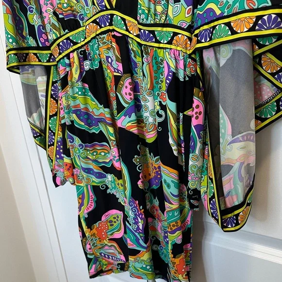 Trina Turk Multicolor Paisley Kaftan - Picture 3 of 4